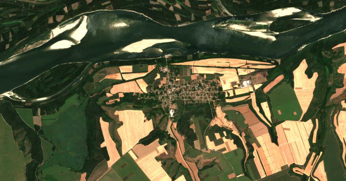 Carte satellite de Popina