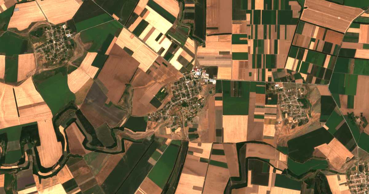 Carte satellite de Belica