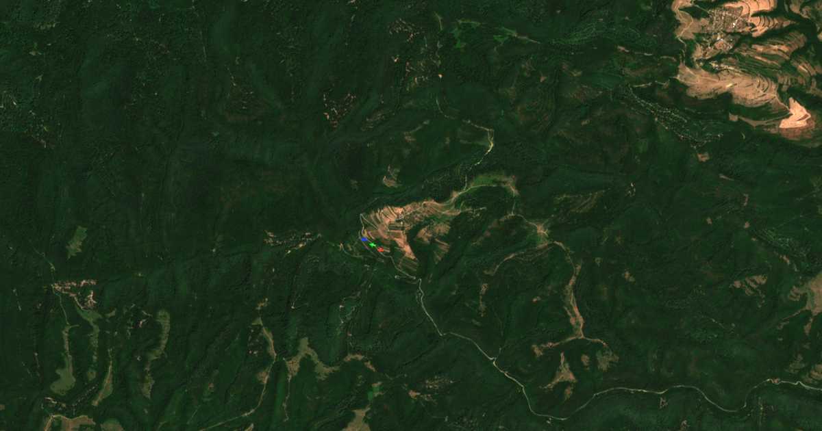 Carte satellite de Bratan