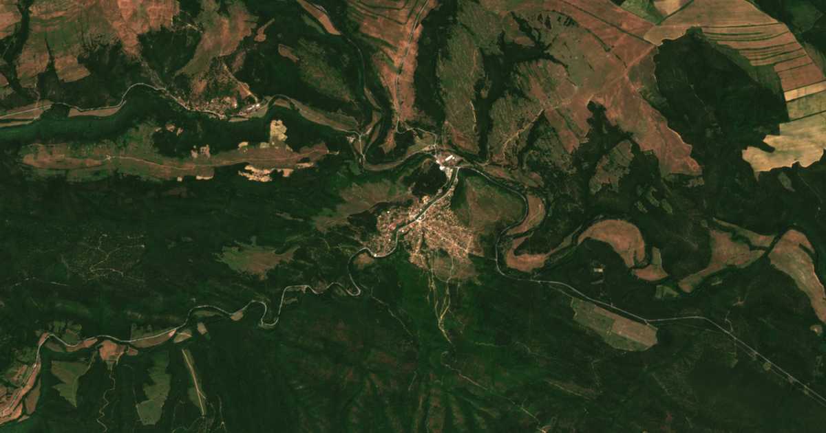 Carte satellite de Gradets