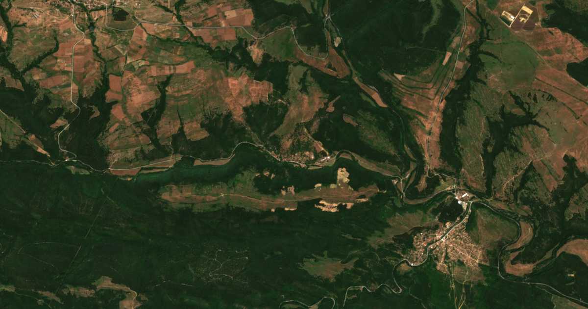 Carte satellite de Katunishte