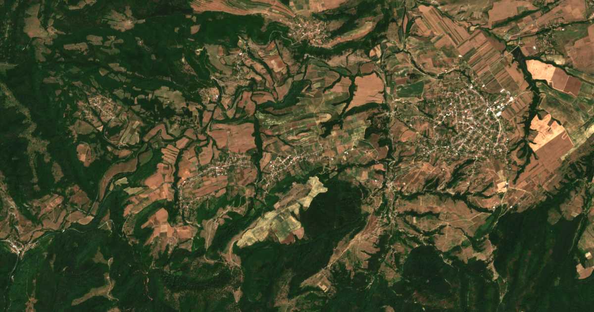 Carte satellite de Malko-Selo