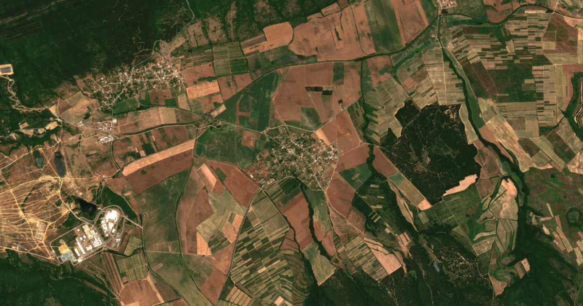 Carte satellite de Padarevo