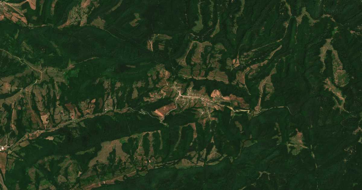 Carte satellite de Strelci