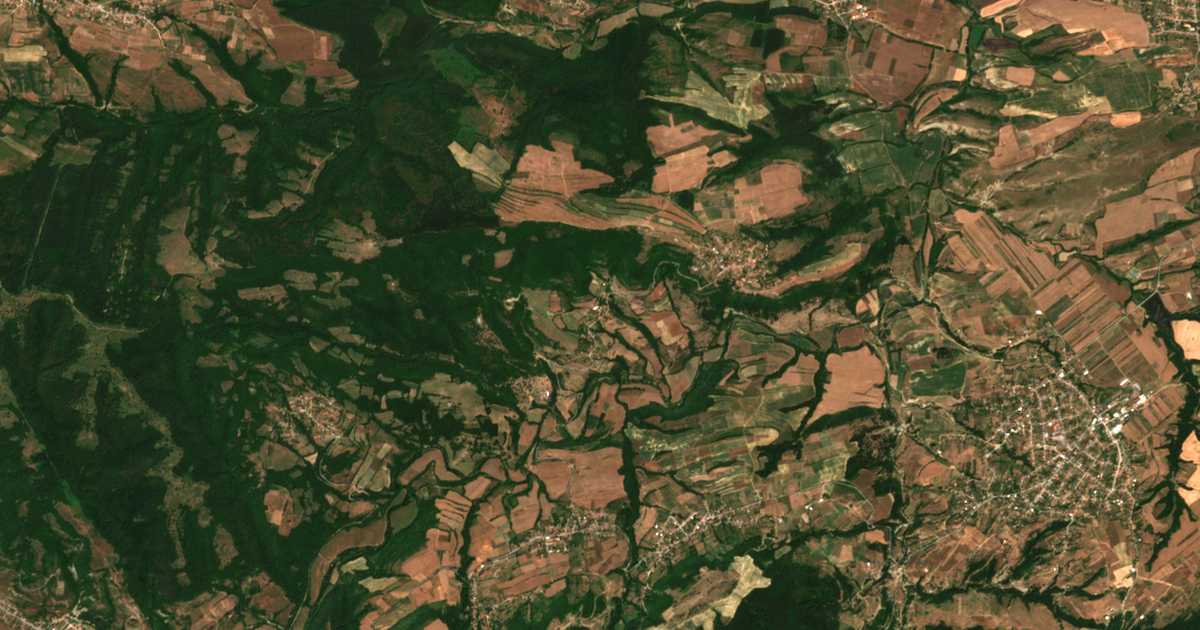 Carte satellite de Topuzevo