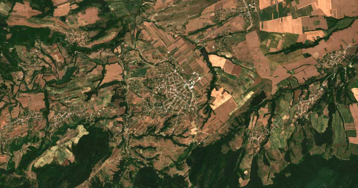 Carte satellite de Yablanovo