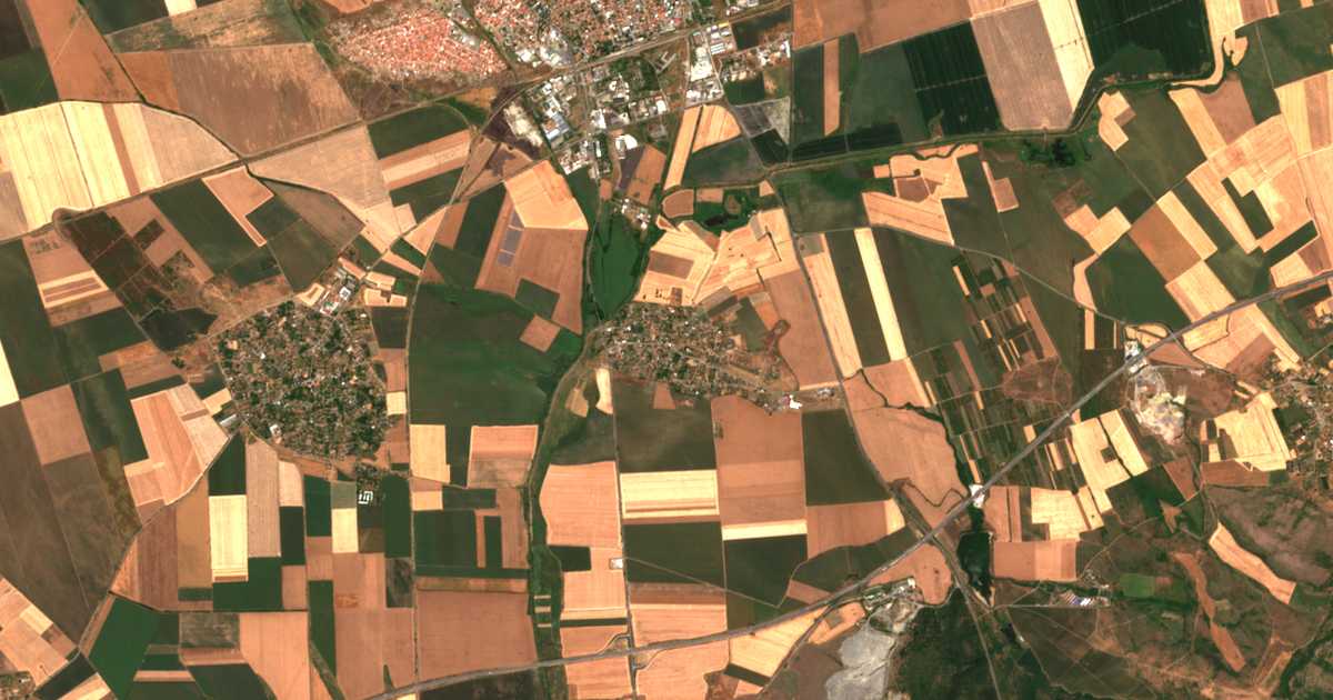 Carte satellite de Ezero