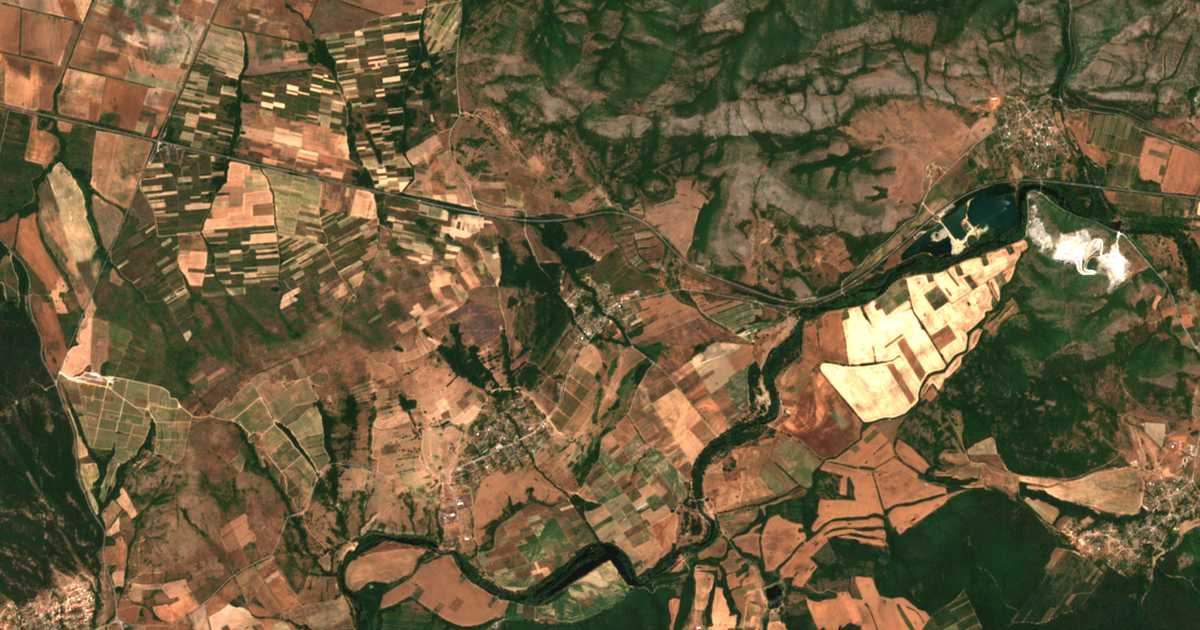 Carte satellite de Bliznec