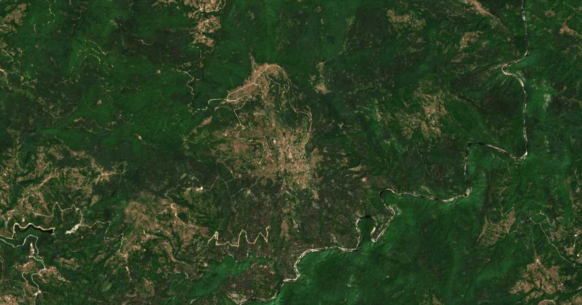 Carte satellite de Gǎlǎbovo