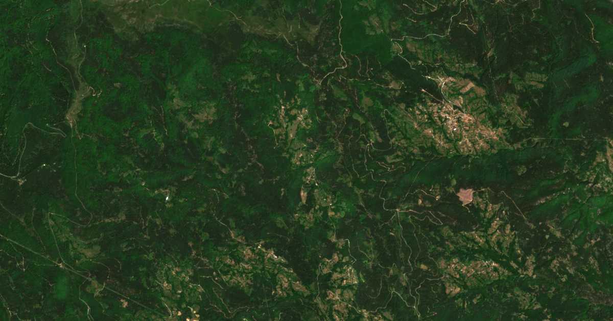 Carte satellite de Glogino