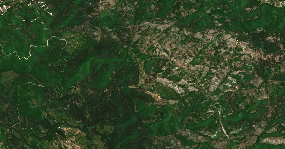 Carte satellite de Riben dol