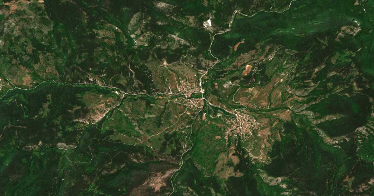 Carte satellite de Hvoyna