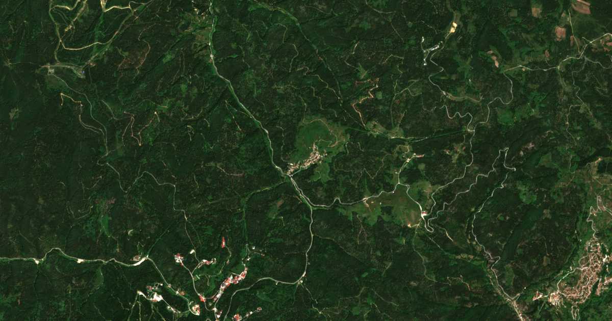 Carte satellite de Progled