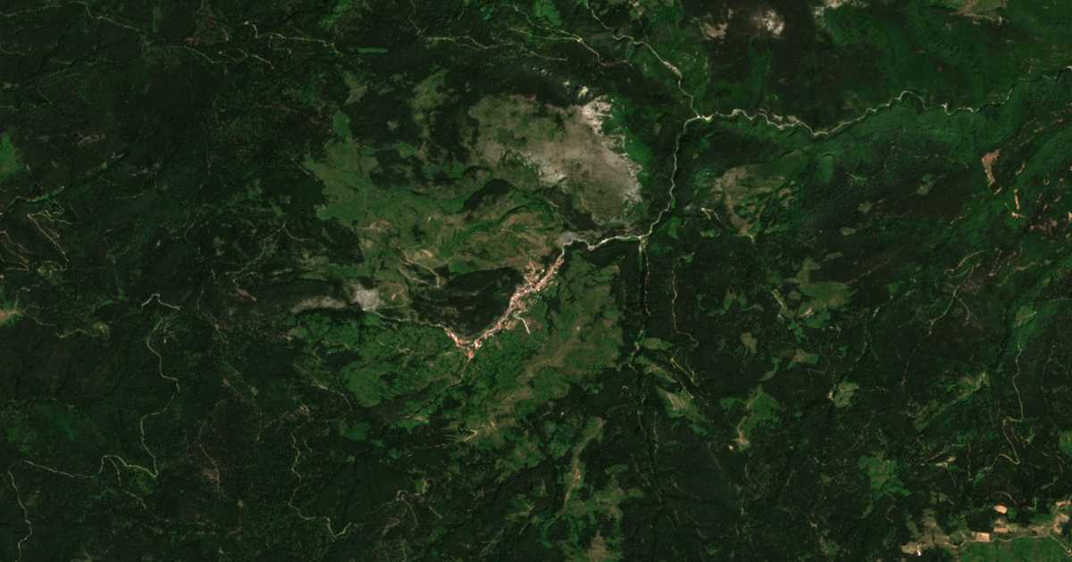 Carte satellite de Zabardo