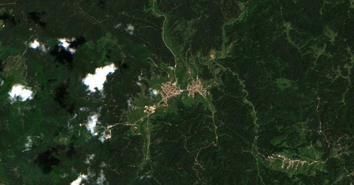 Carte satellite de Barutin