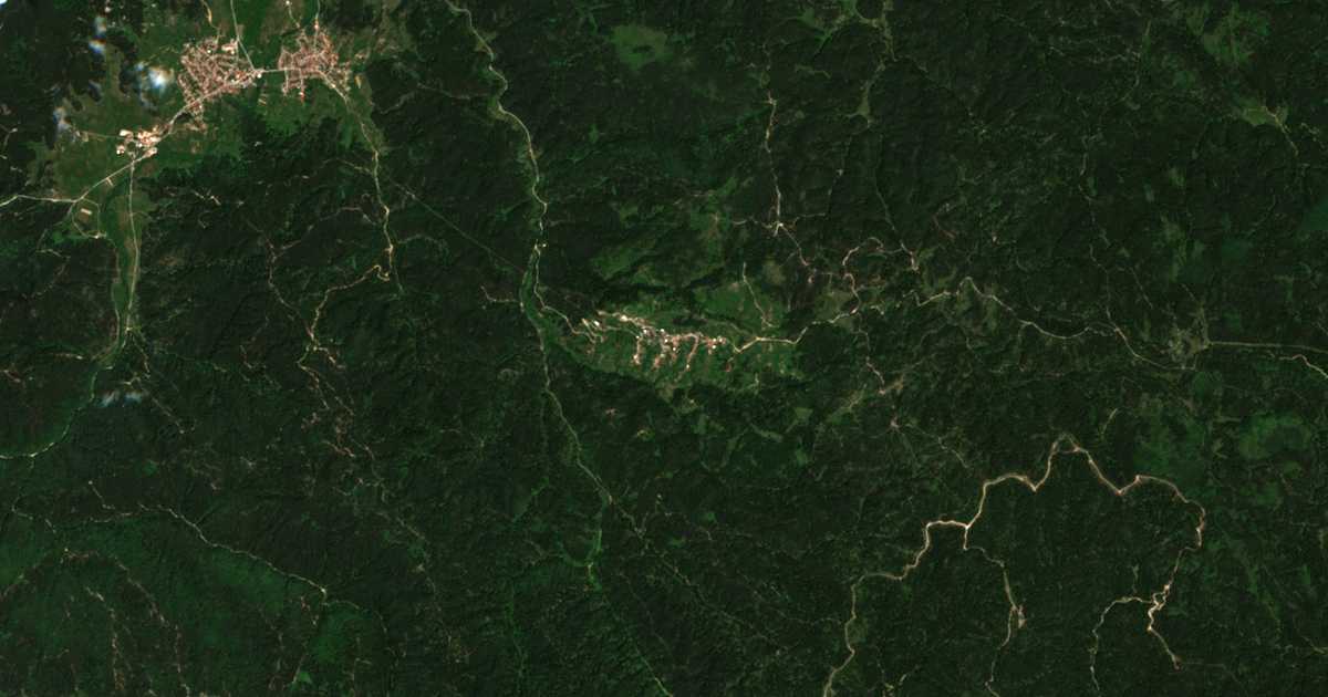 Carte satellite de Chavdar