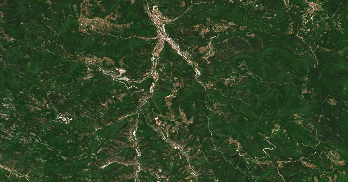 Carte satellite de Borinovo
