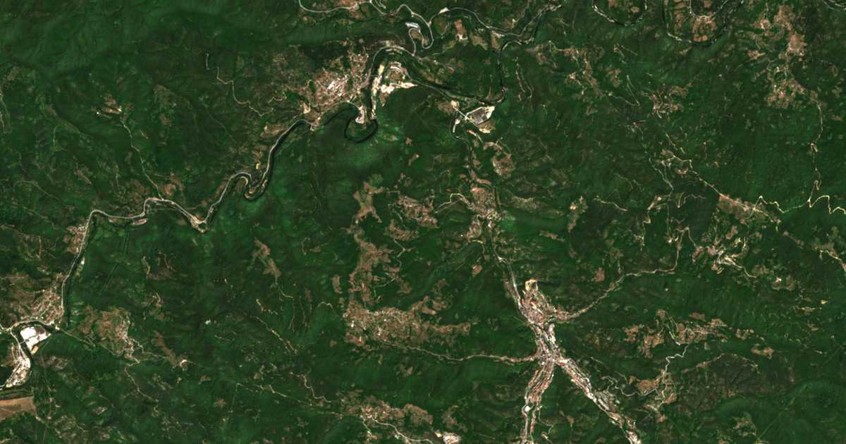 Carte satellite de Churka