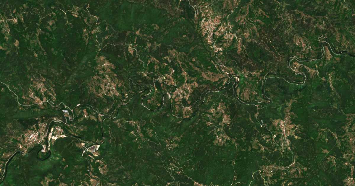 Carte satellite de Leska