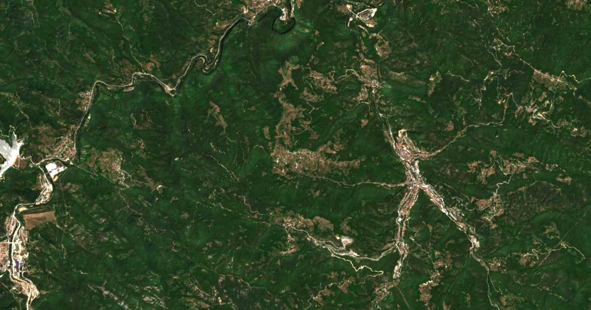 Carte satellite de Maglishta