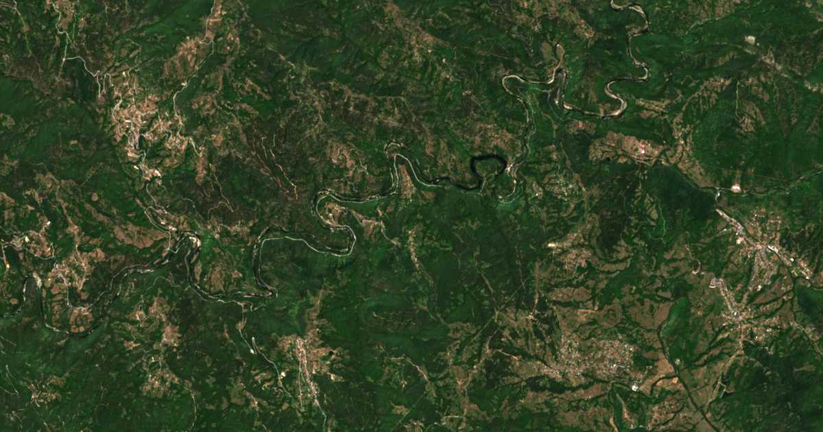 Carte satellite de Vehtino
