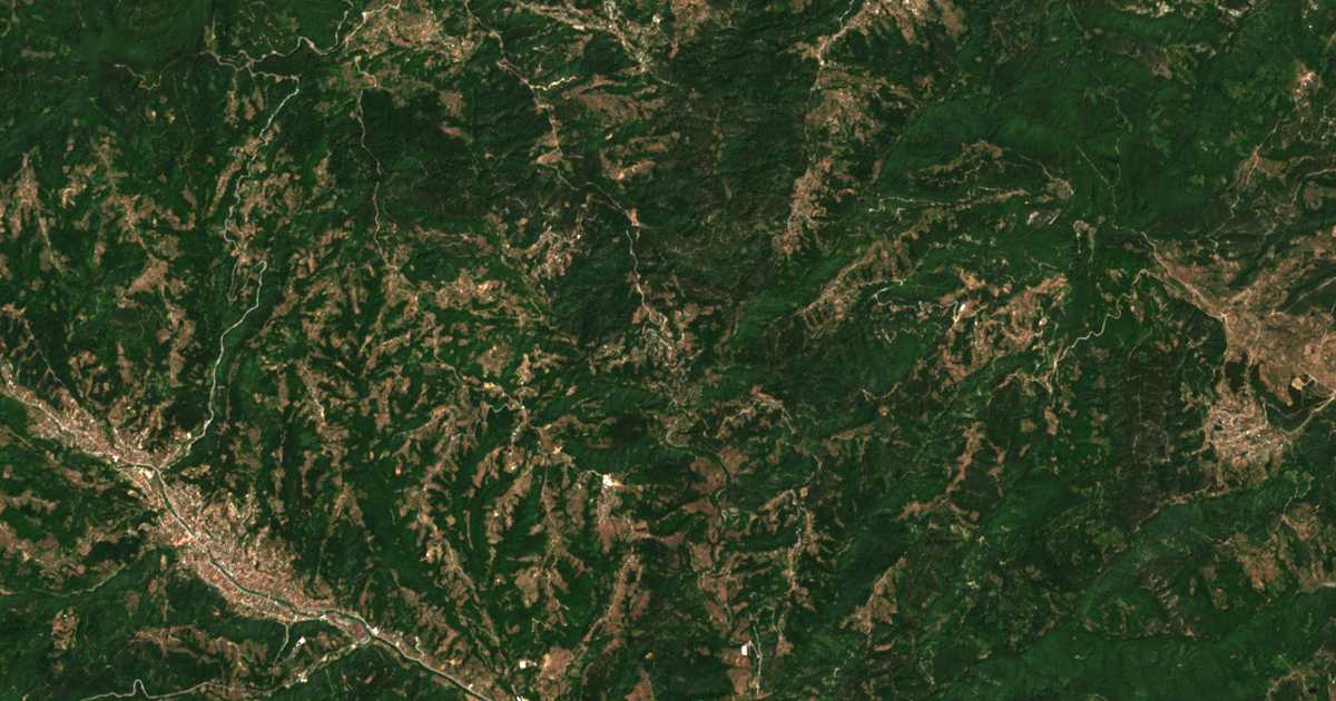 Carte satellite de Kochani