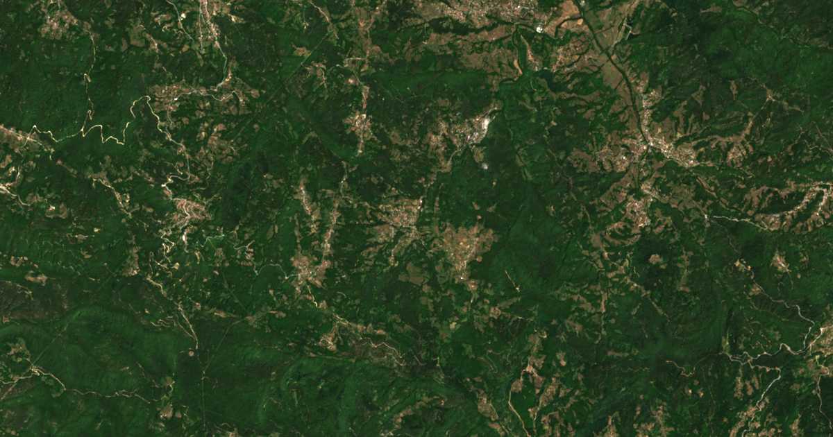 Carte satellite de Ogradna