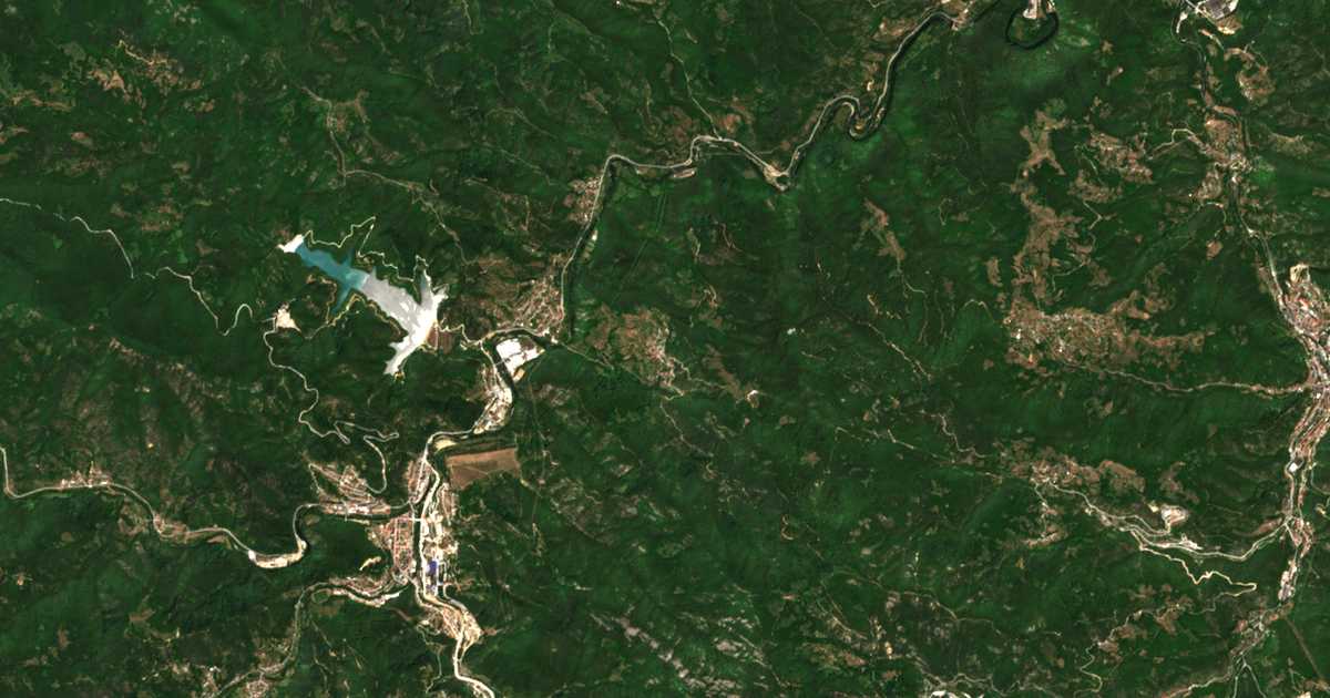 Carte satellite de Borie