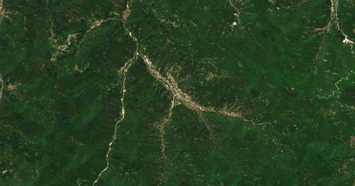 Carte satellite de Čepinci