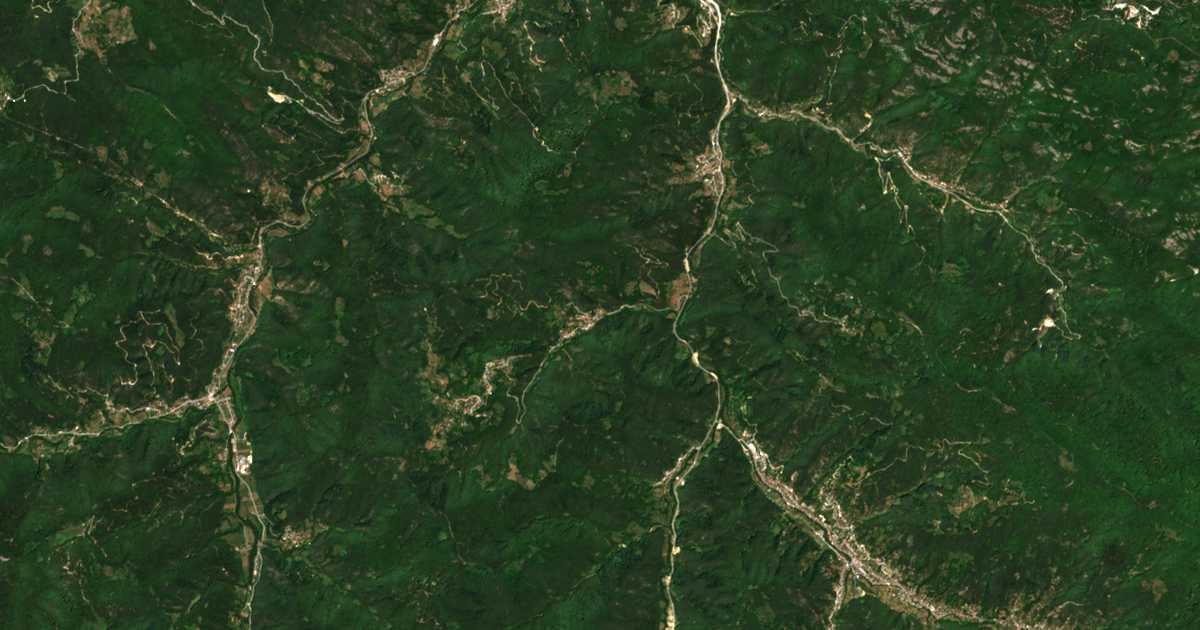 Carte satellite de Gramade