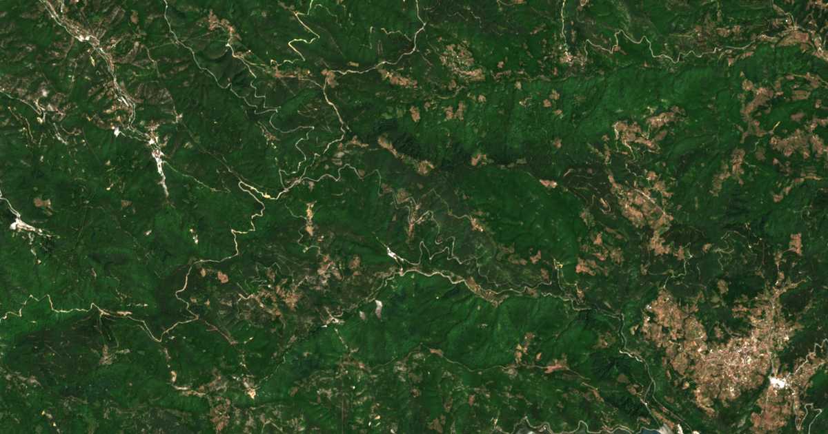 Carte satellite de Cacarovci