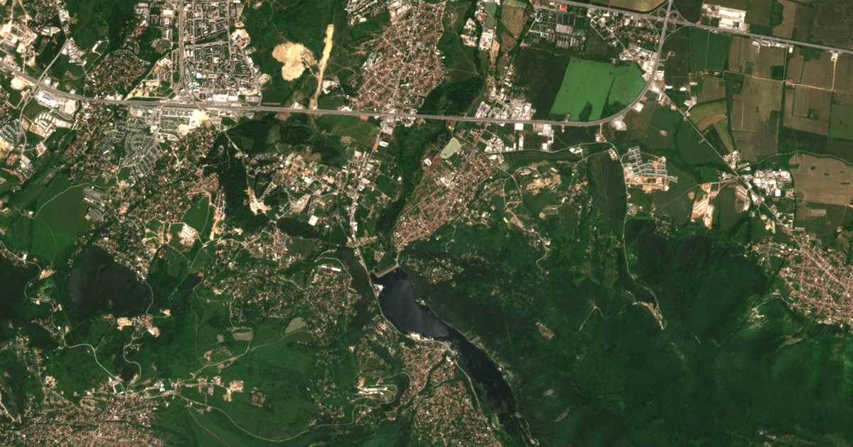 Carte satellite de German