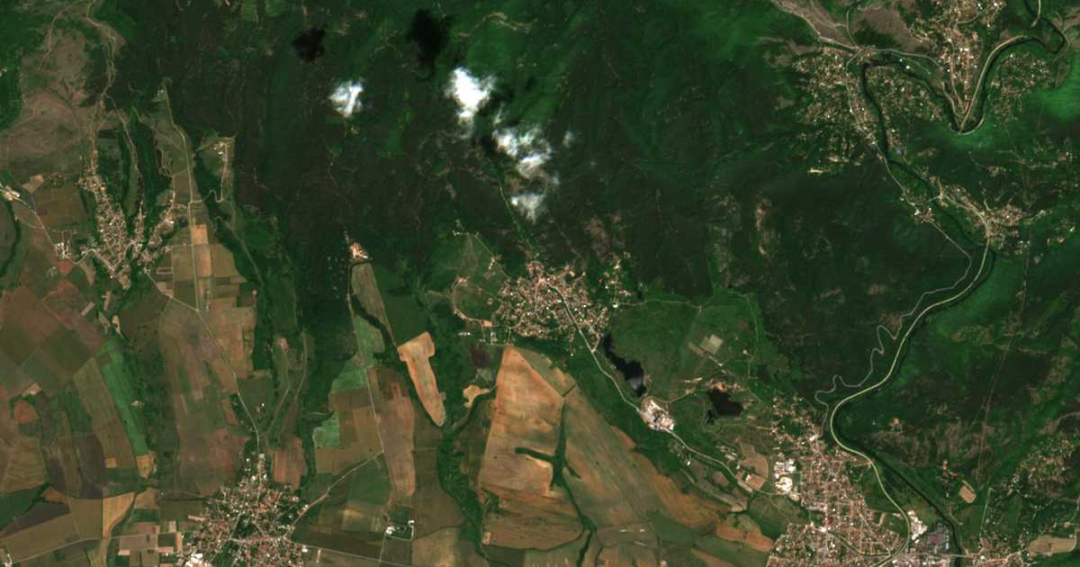 Carte satellite de Katina