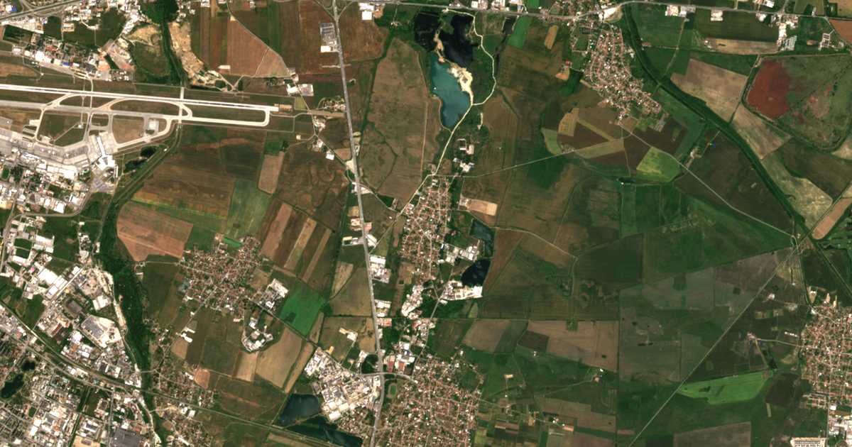 Carte satellite de Krivina
