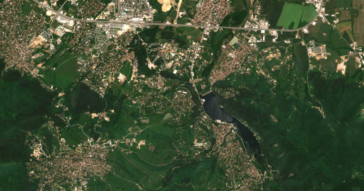 Carte satellite de Pantcharèvo