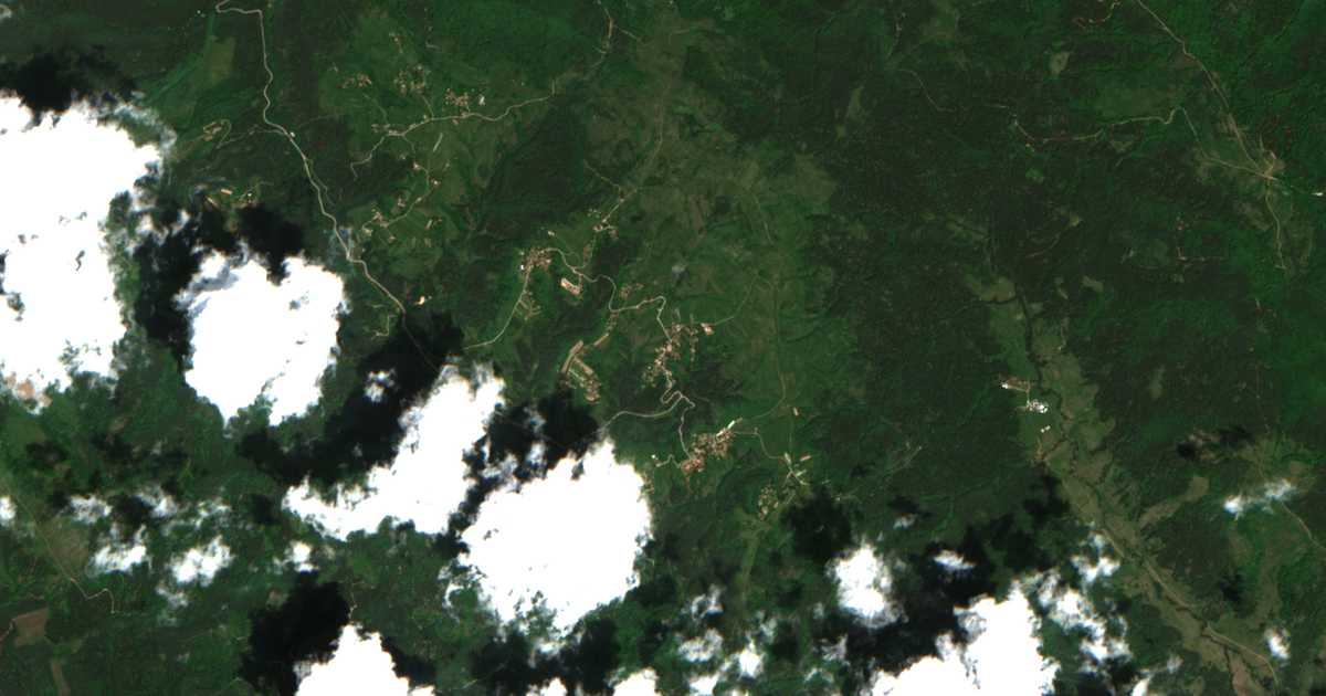 Carte satellite de Plana