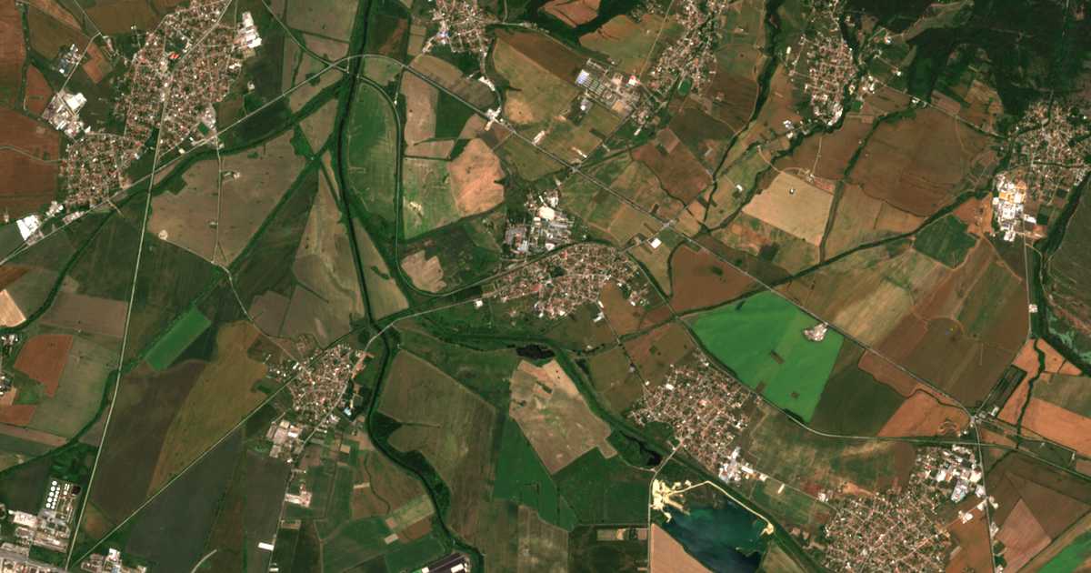 Carte satellite de Svetovrachene