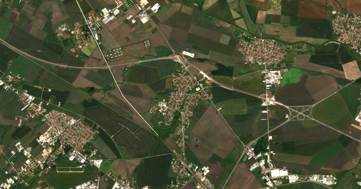 Carte satellite de Volujak
