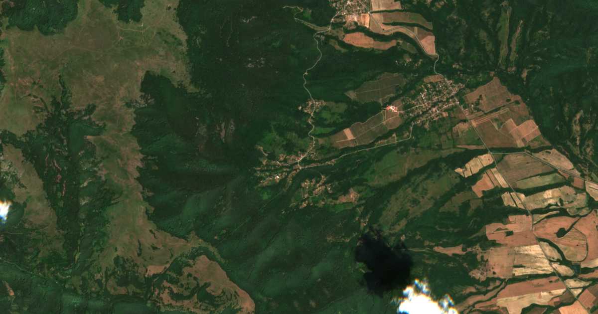 Carte satellite de Kraevo