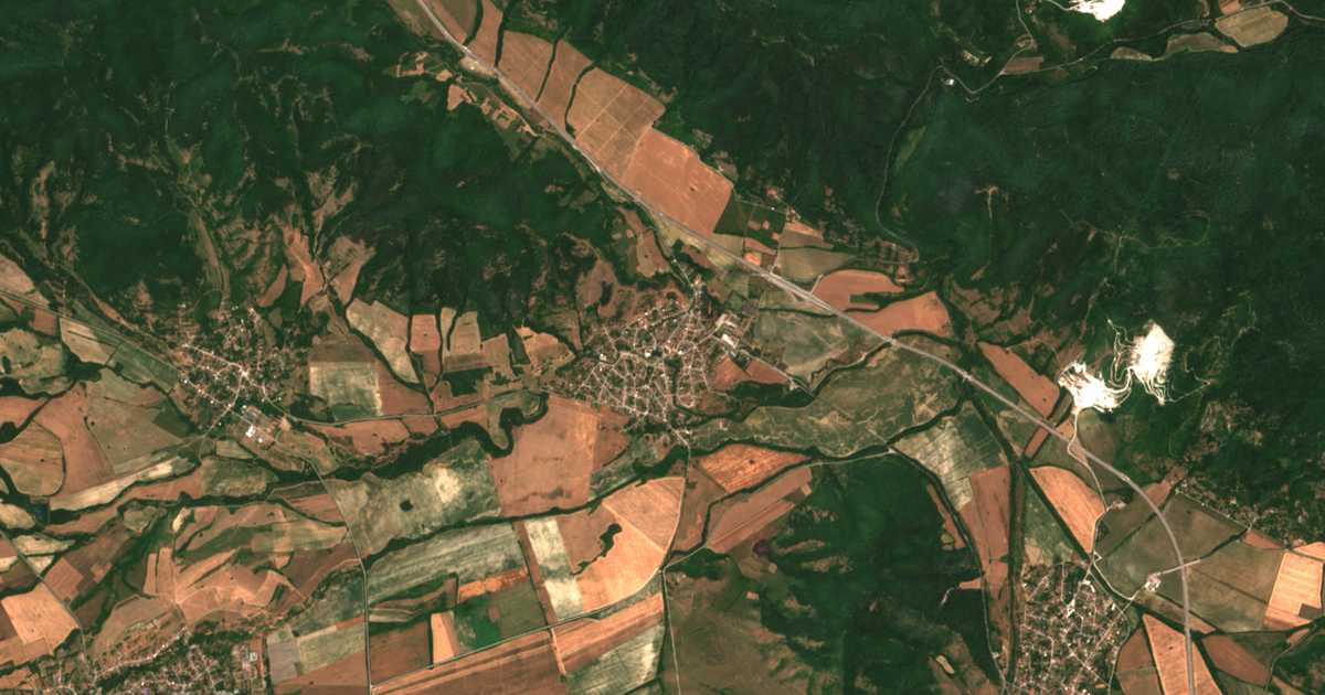 Carte satellite de Novačene