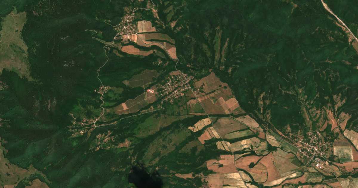 Carte satellite de Radotina