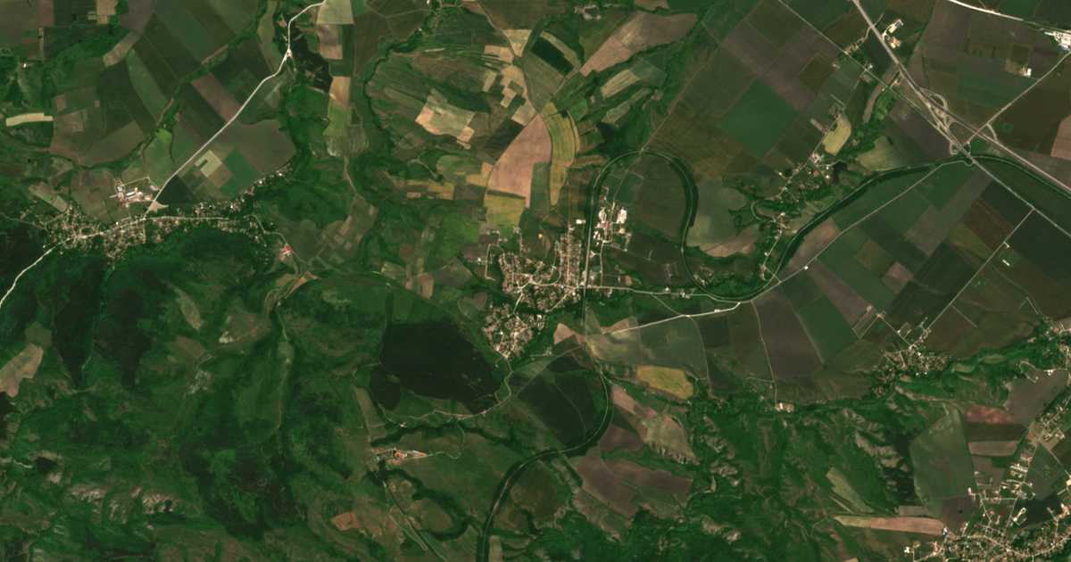 Carte satellite de Hrabarsko