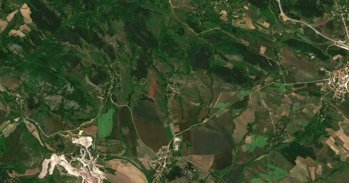 Carte satellite de Chorul