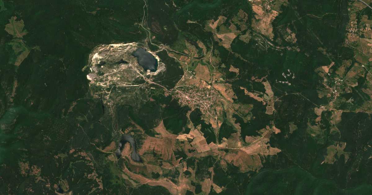 Carte satellite de Gabra