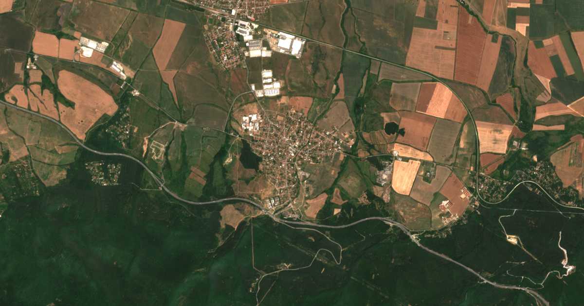 Carte satellite de Novi Han