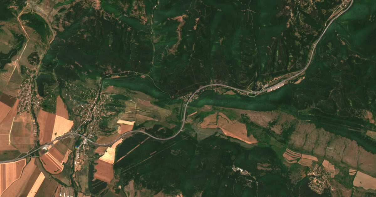 Carte satellite de Potop
