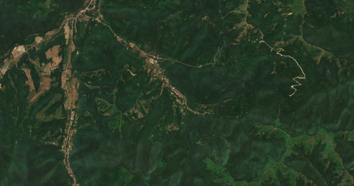 Carte satellite de Brusen
