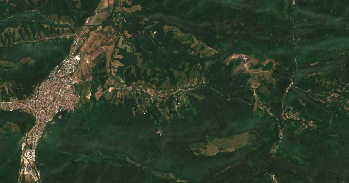 Carte satellite de Ribarica