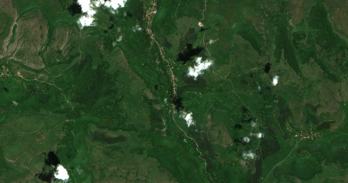 Carte satellite de Ginci