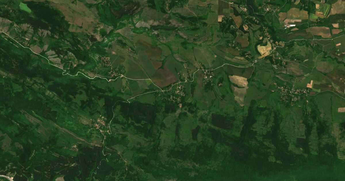 Carte satellite de Kalenovtsi